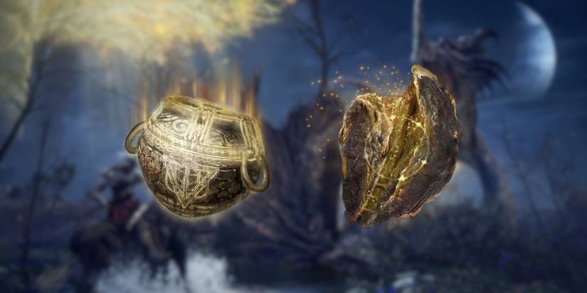 Sacred Order Pot and Holyproof Dried Liver in Elden Ring
