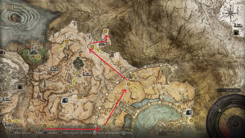 Elden Ring - Windmill Village location