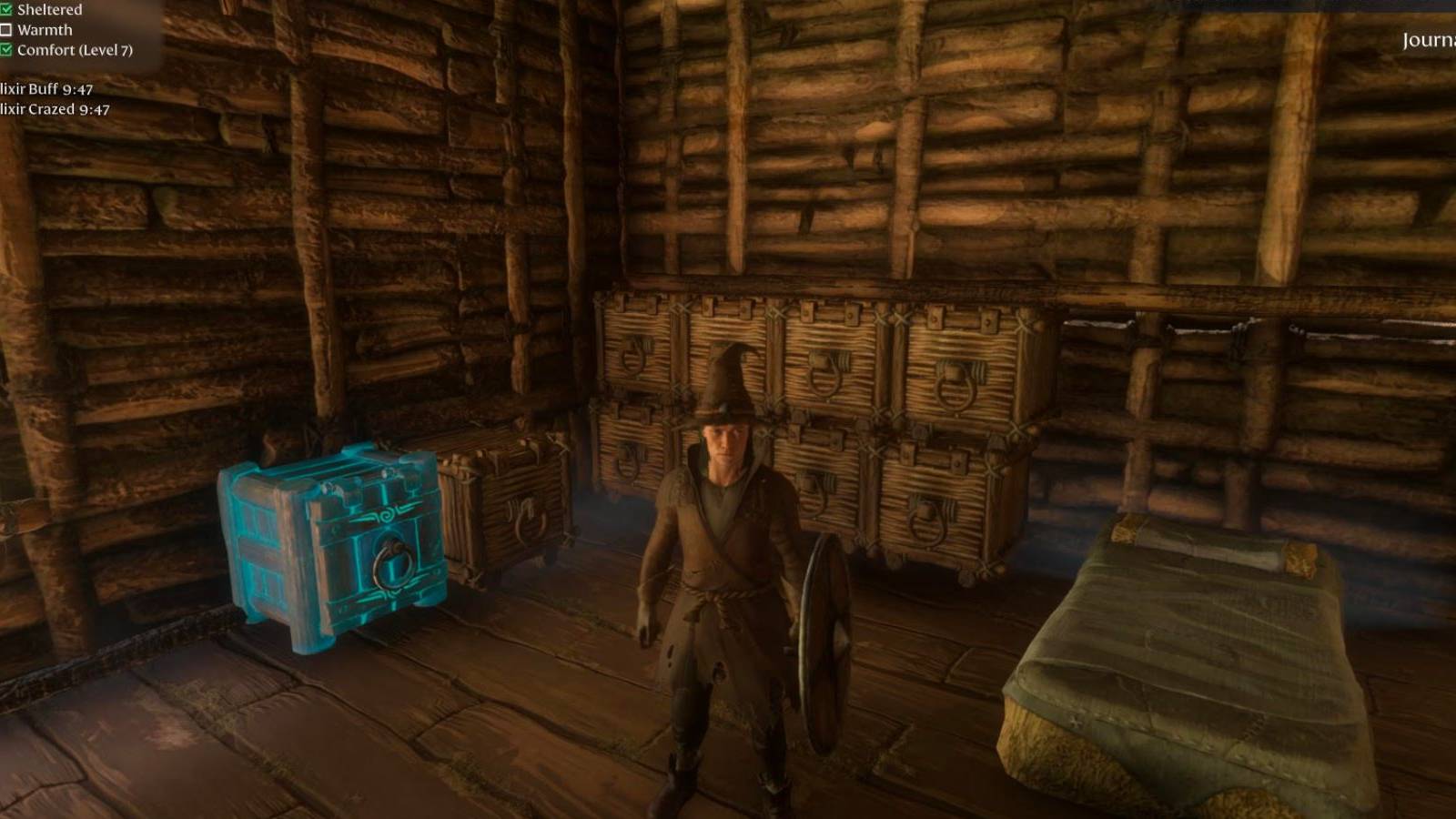 players standing in front of chests enshrouded