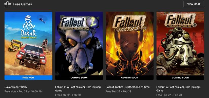 Epic Games Store Giving Away 3 Free Games on February 22
