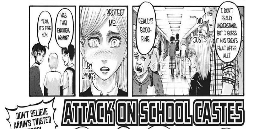 Eren apologizing to Historia