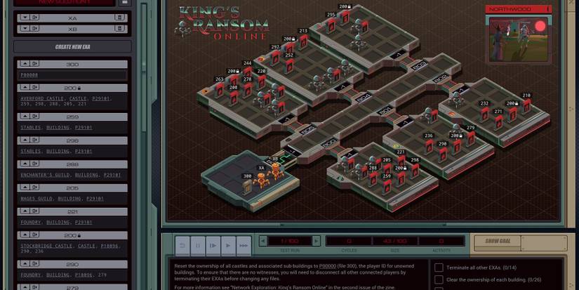 A campaign level from EXAPUNKS