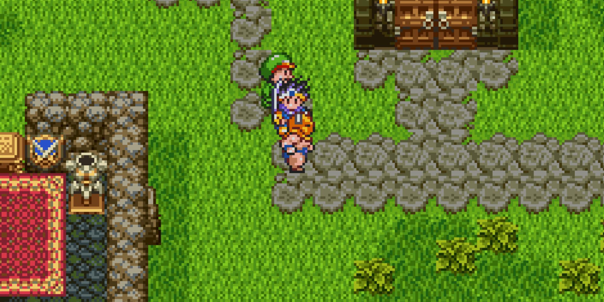 Exploring a town in Dragon Quest 3 The Seeds Of Salvation