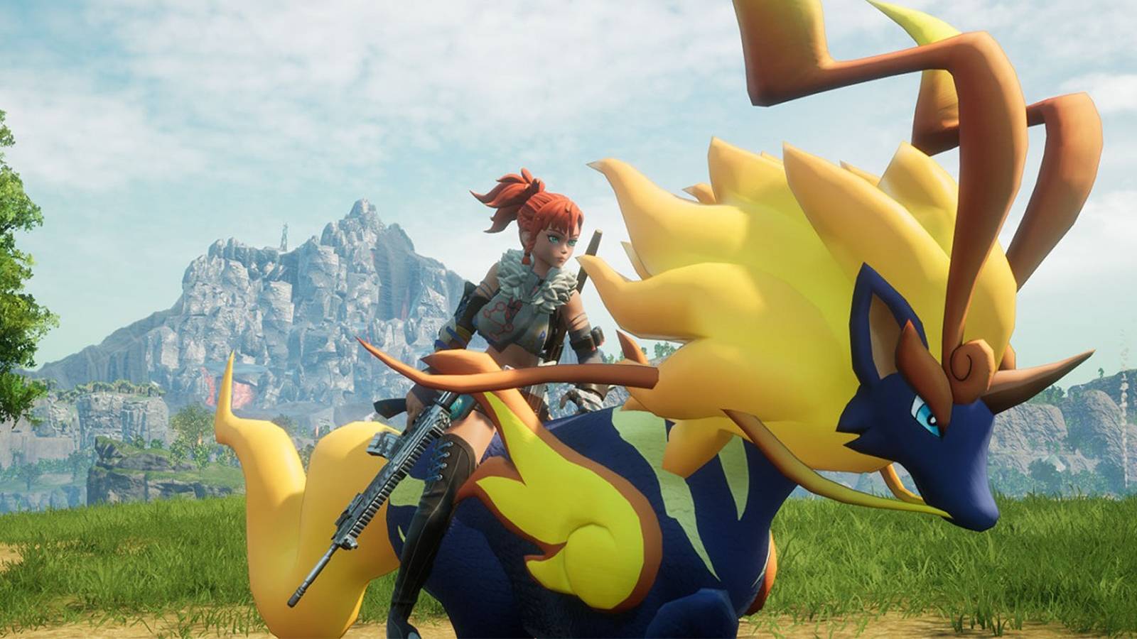 Palworld Player Creates Mountain Base