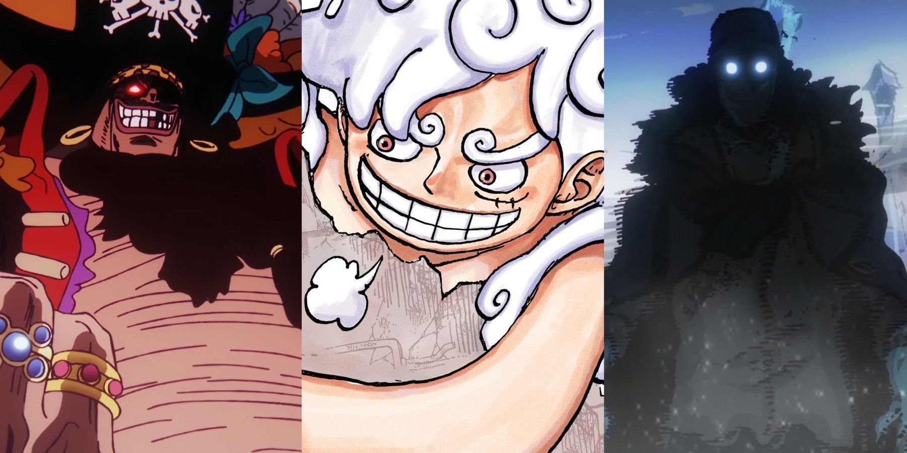 apresentou as lutas mais incompatíveis de One Piece da série Luffy Kuzan Barba Negra