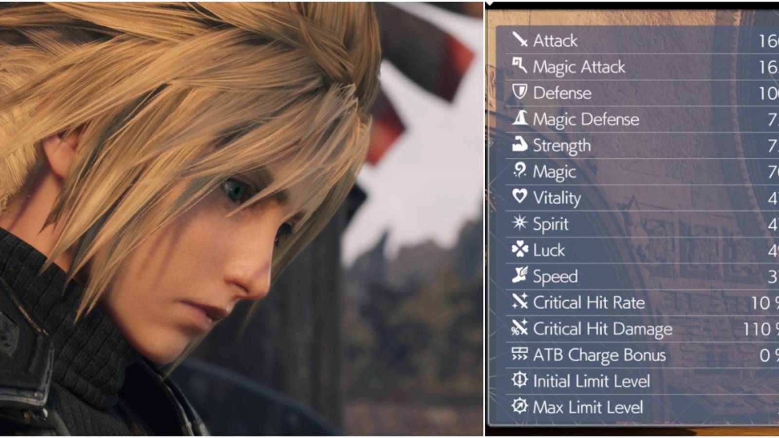 ff7 rebirth stats pic attributes