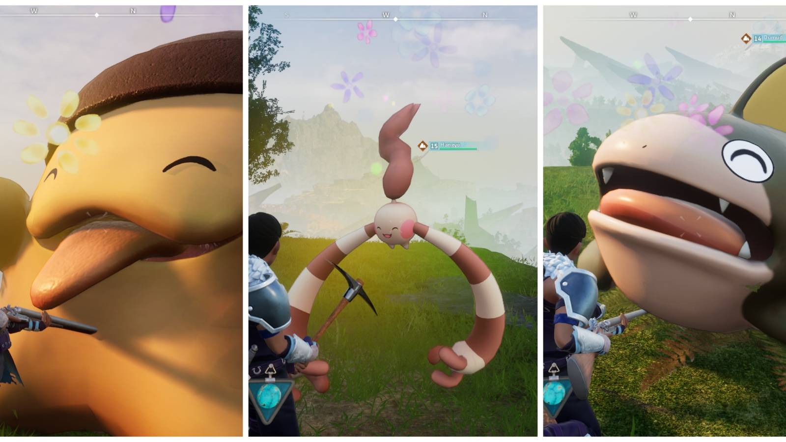 Gumoss, Hangyu, and Dumud