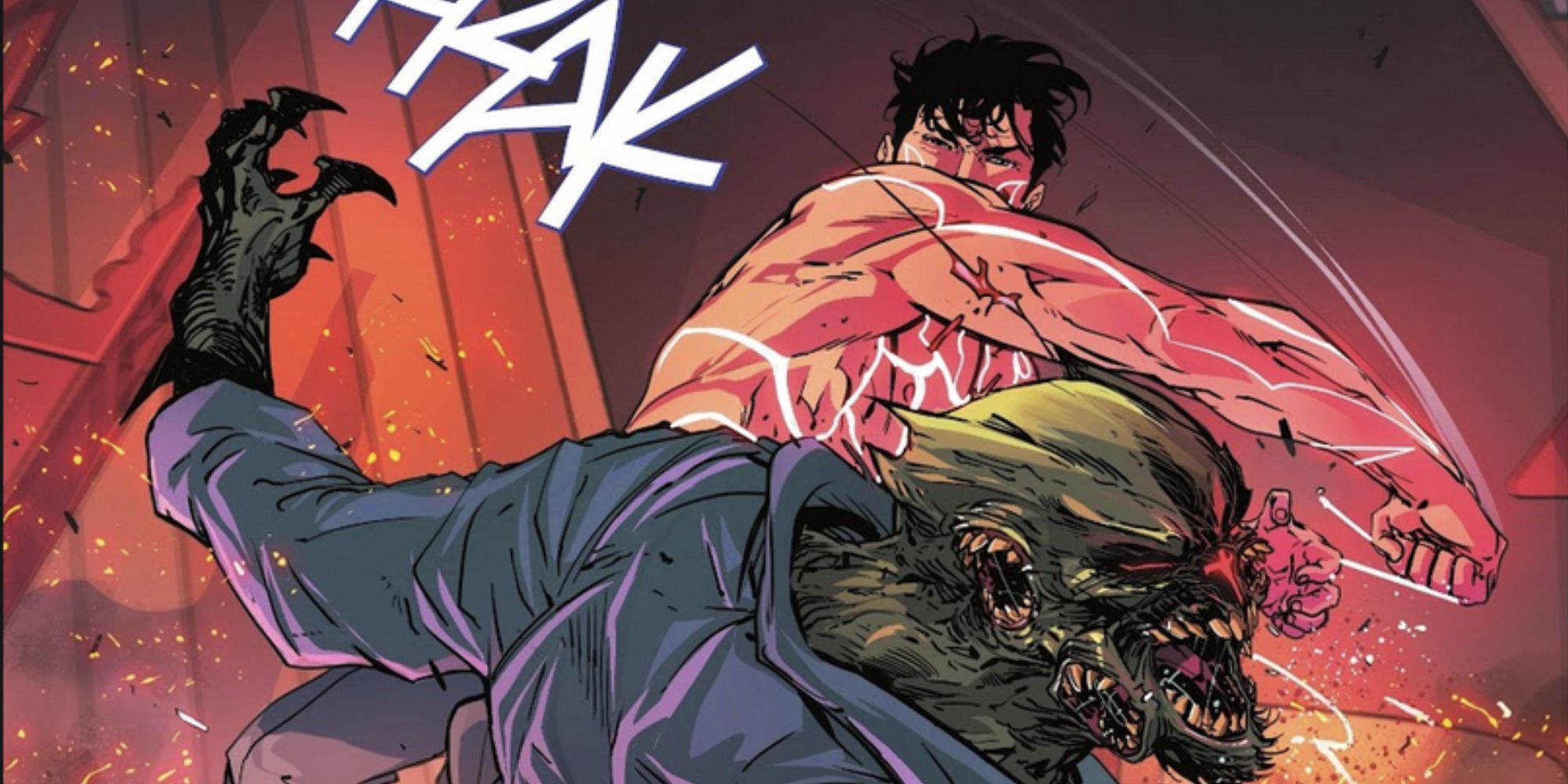 Bruce Wayne punches Demon