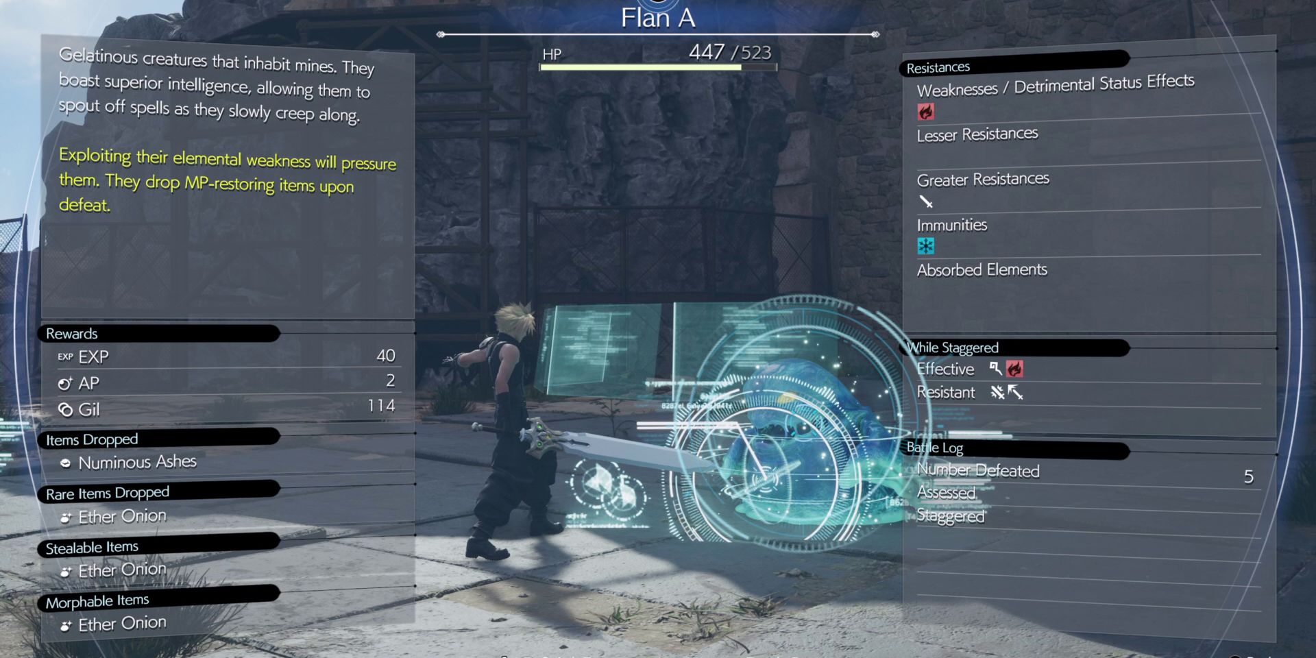 final-fantasy-7-rebirth-the-hardest-sell-flan-info - First, players will need to defeat a bunch of Flans