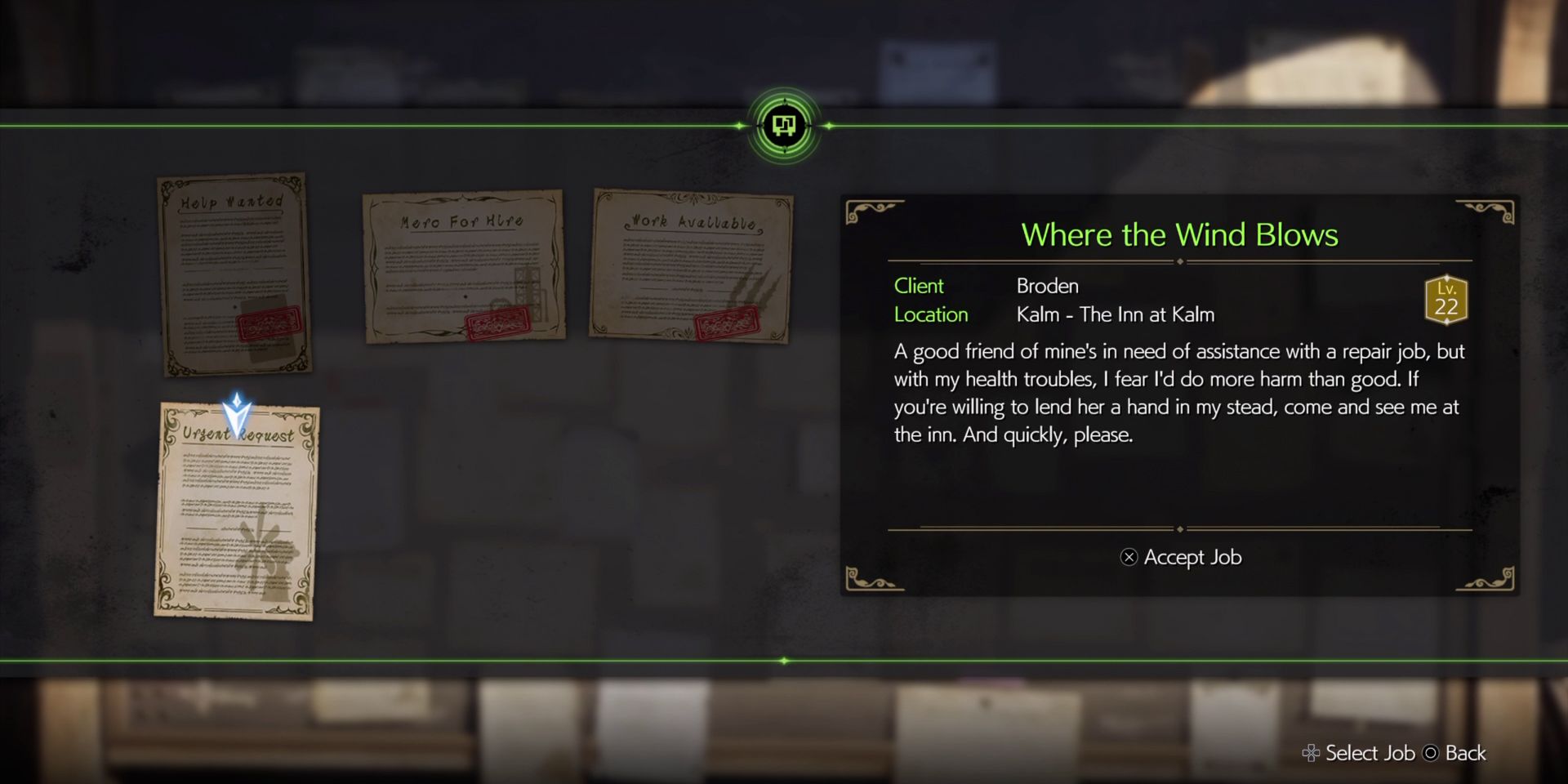 final-fantasy-7-rebirth-where-the-wind-blows-noticeboard - How to Complete the Where the Wind Blows Side Quest in Final Fantasy 7 Rebirth