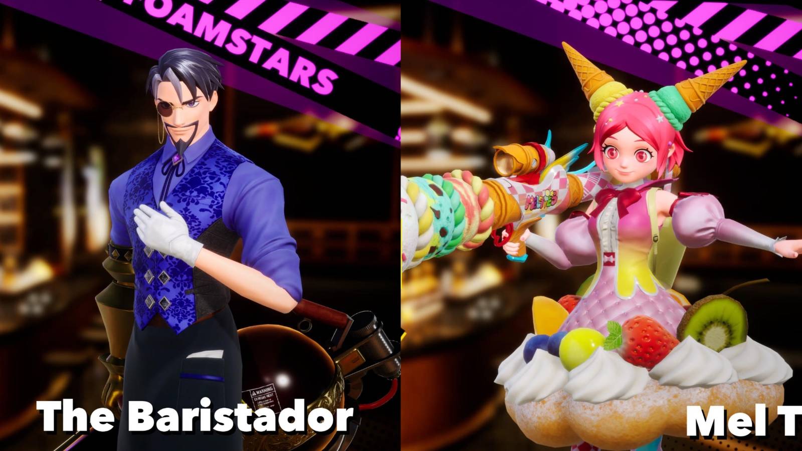 Split image showing The Baristador and MeI T