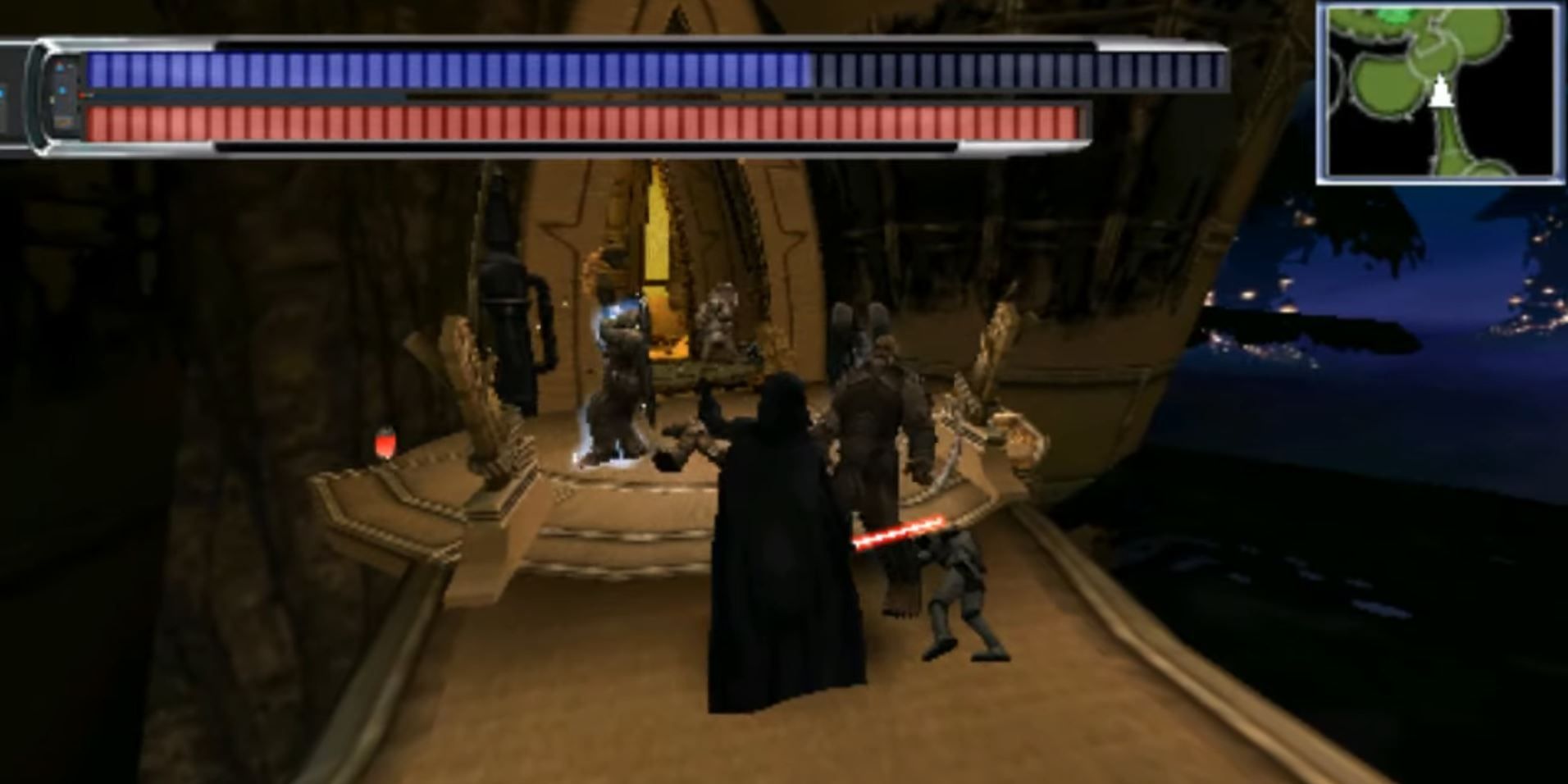 Darth Vader Attacking In The Force Unleashed For PSP