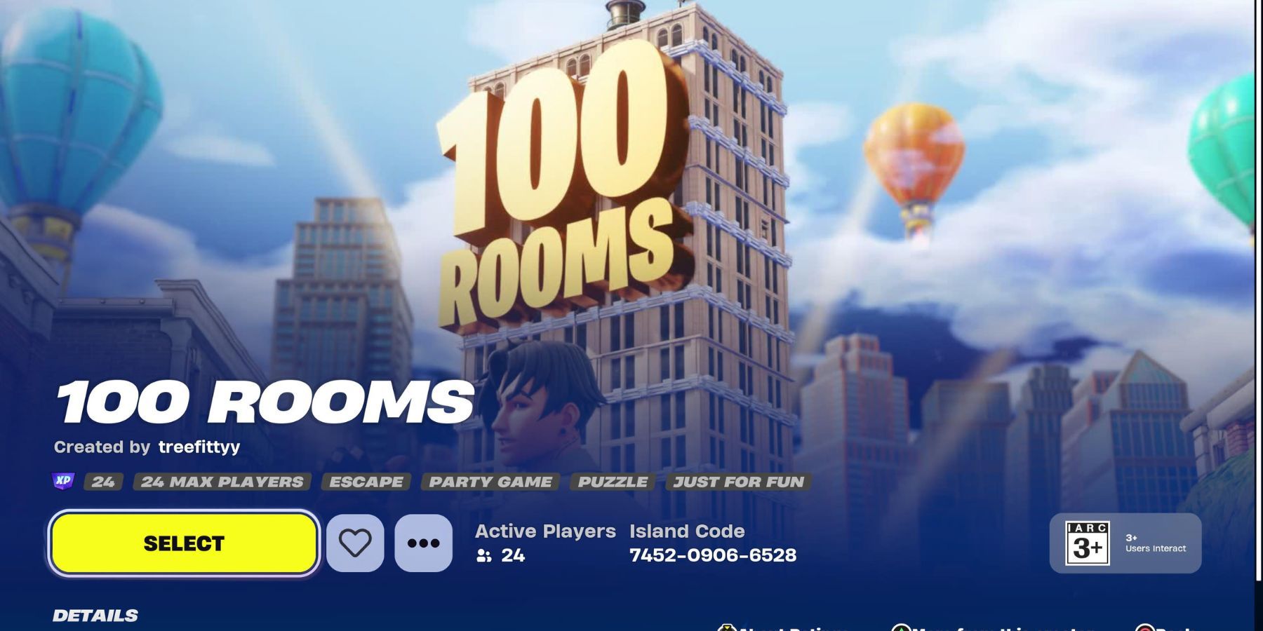 fortnite 100 rooms
