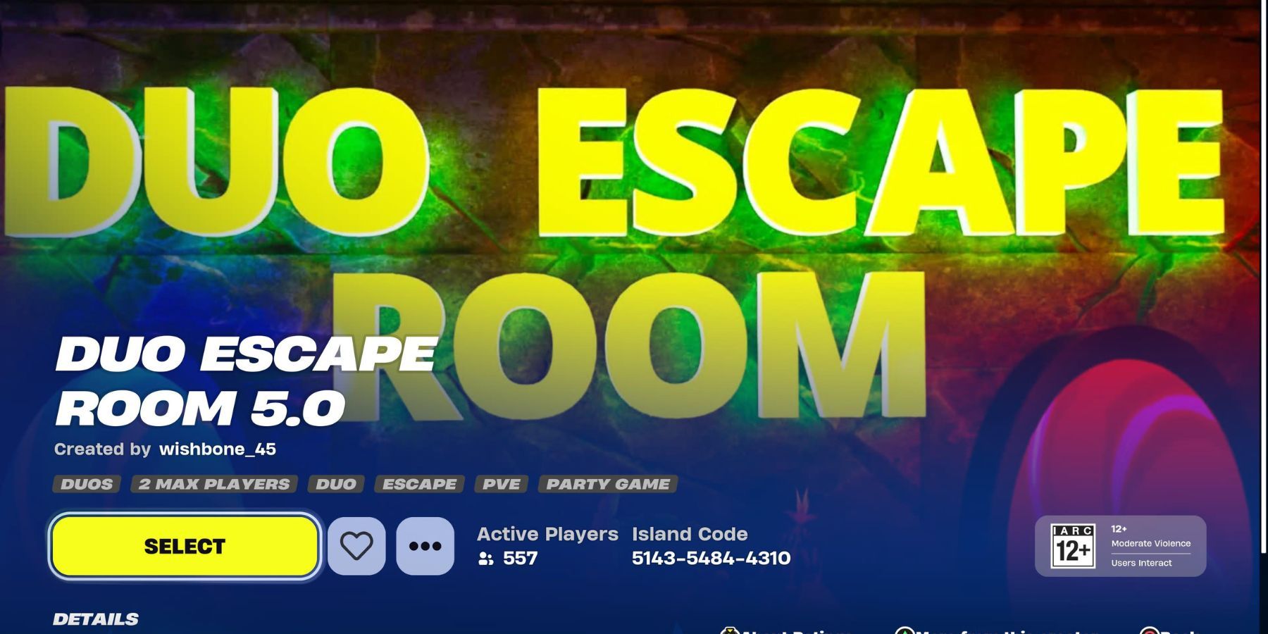 fortnite duo escape room 5.0