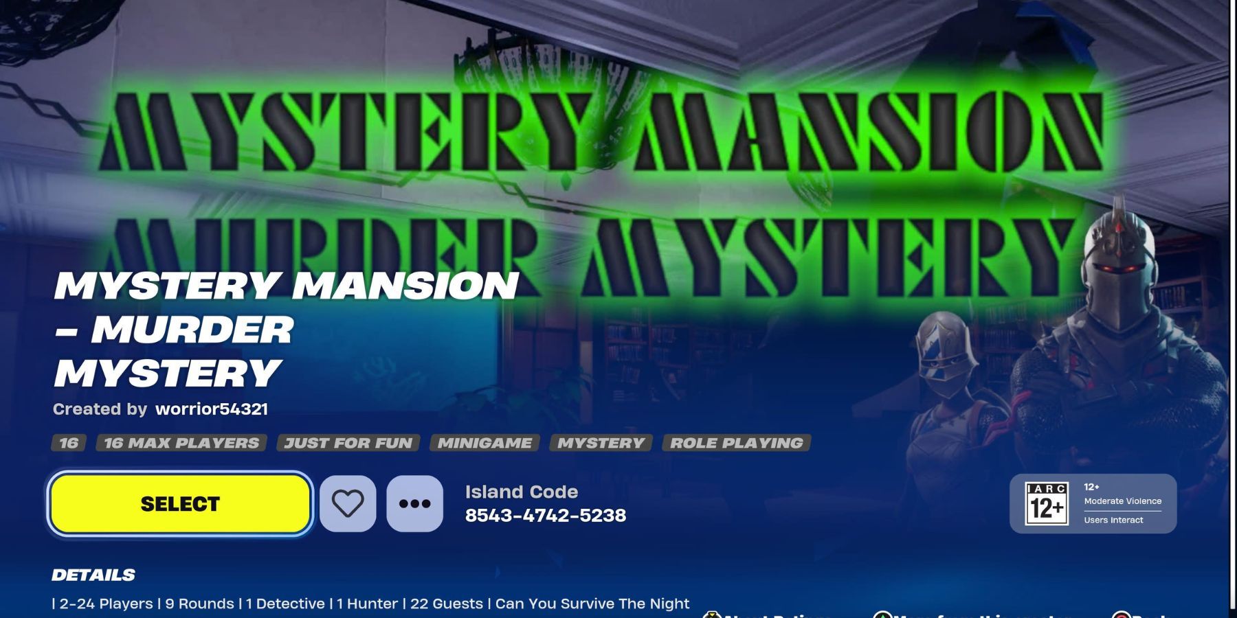 fortnite mystery mansion murder mystery