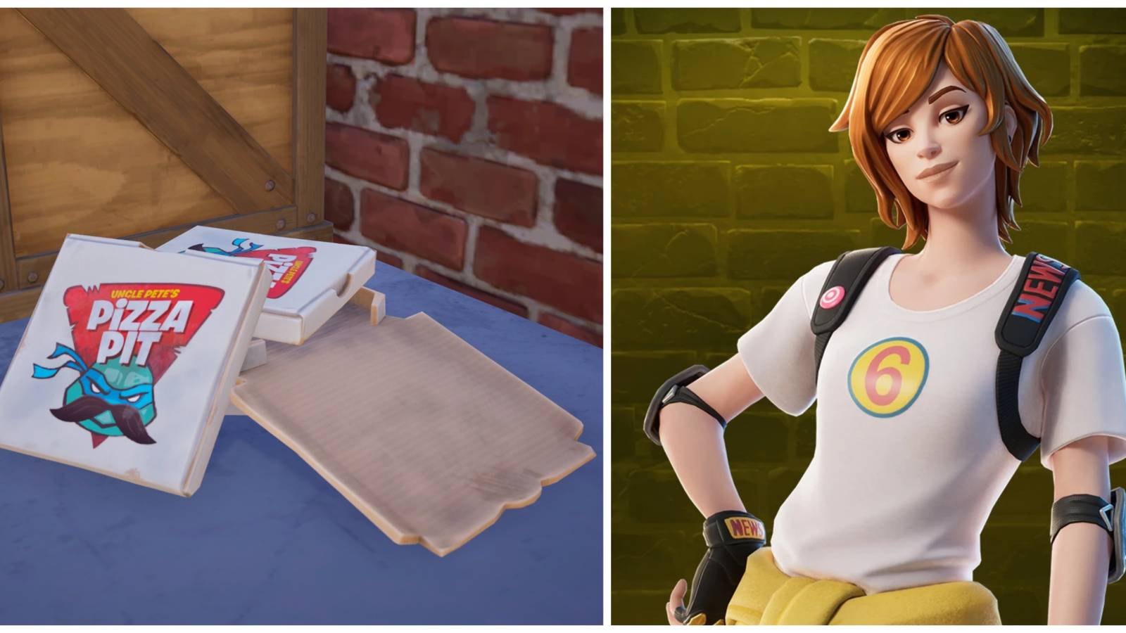 uncle pete's pizza pit tmnt and april o'neil skin