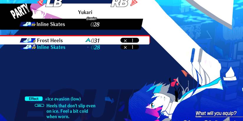Frost Heels armor in Persona 3 Reload