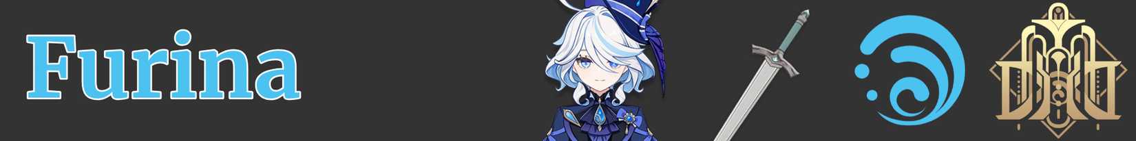 Furina's weapon element and region - sword hydro fontaine - genshin impact