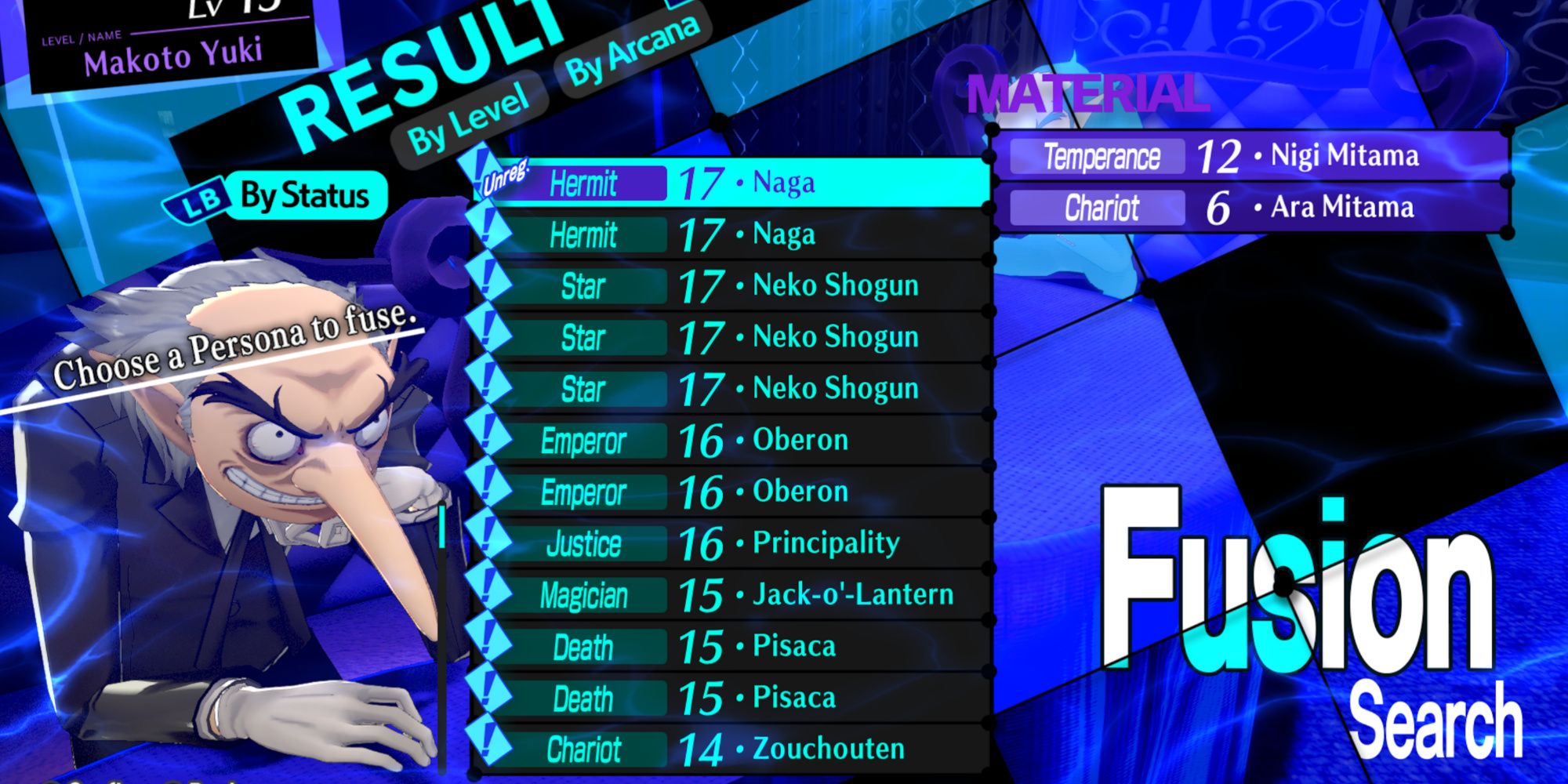 Fusing persona in Persona 3 Reload