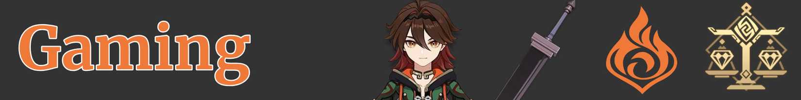 Gaming's weapon element and region - claymore pyro liyue - genshin impact