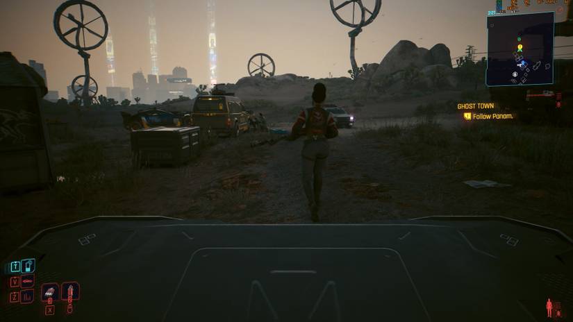 Carrying Toolbox and Following Panam