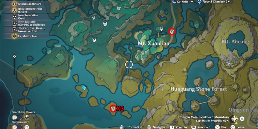 genshin impact xuanwen beasts locations in mt xuanlian