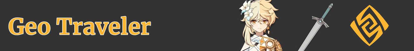 icons representing the traveler's weapon and element - sword and geo 