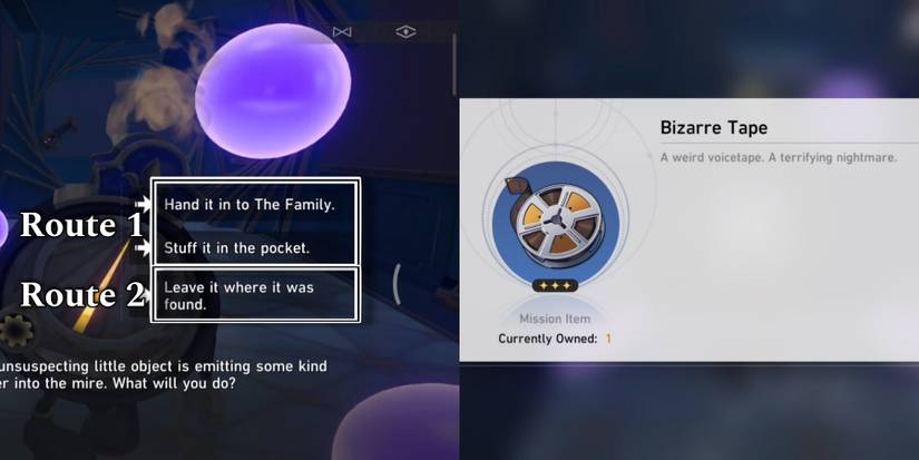 get bizzare tape hand to the family or stuff in the pocket in honkai star rail