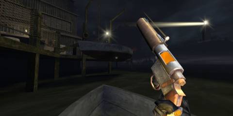 Shooting a revolver in Gloomwood