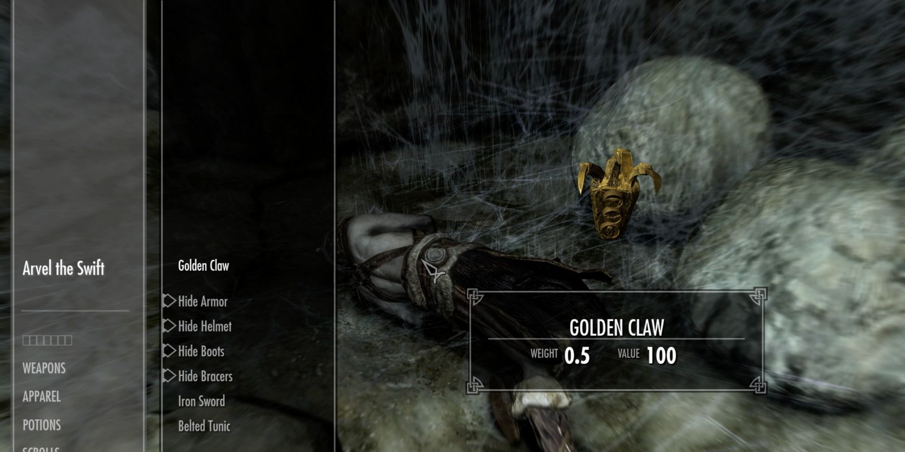 Skyrim Where to Find the Golden Claw