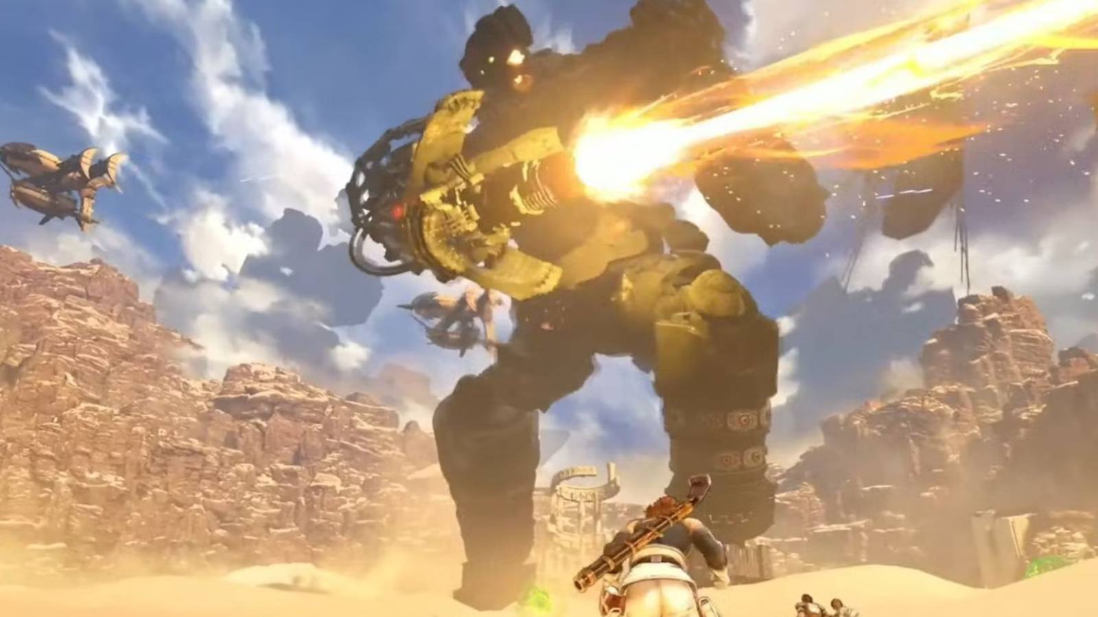 Granblue Fantasy fighting a Primeval