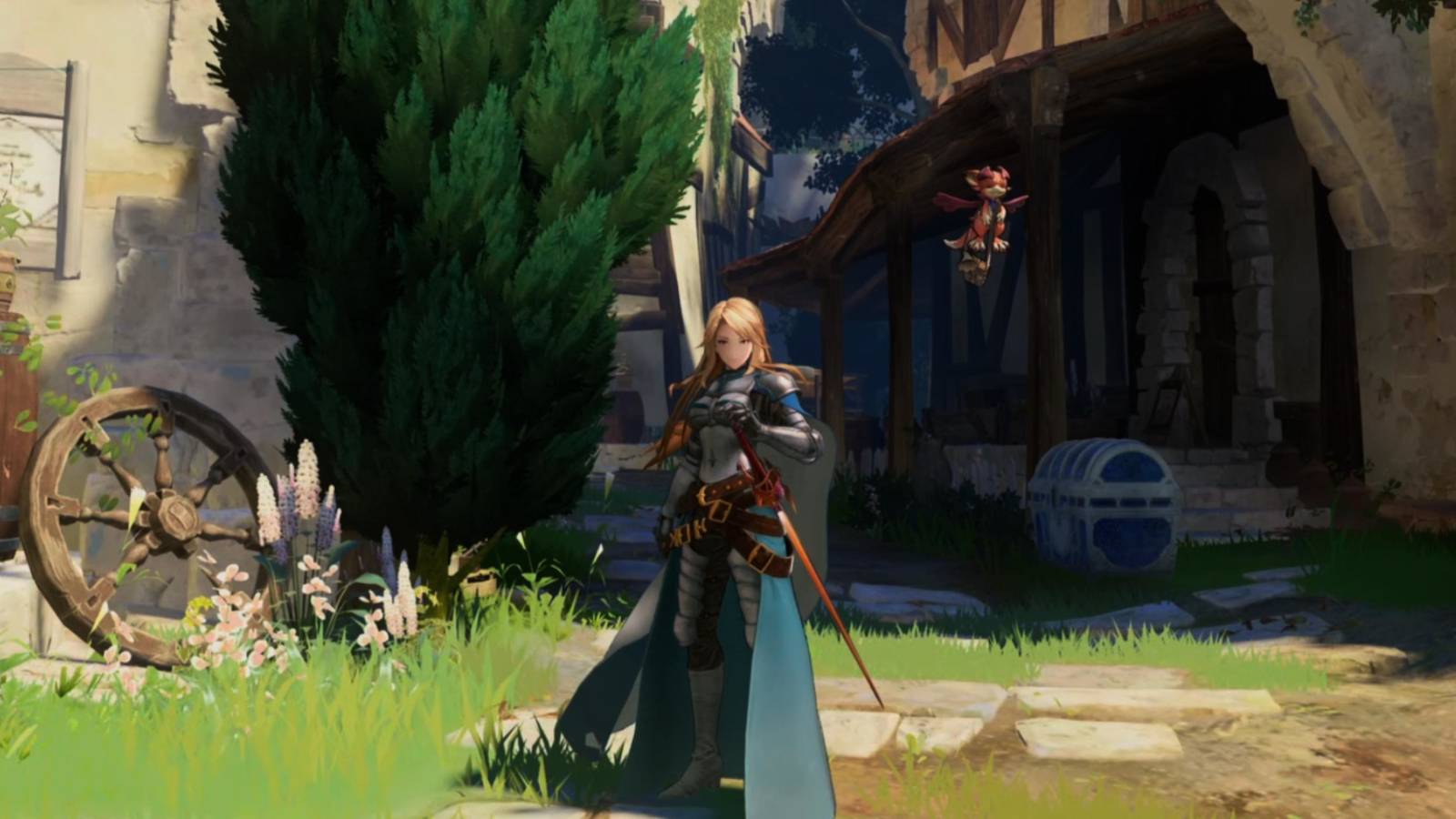 Granblue Fantasy Relink Katalina near a chest