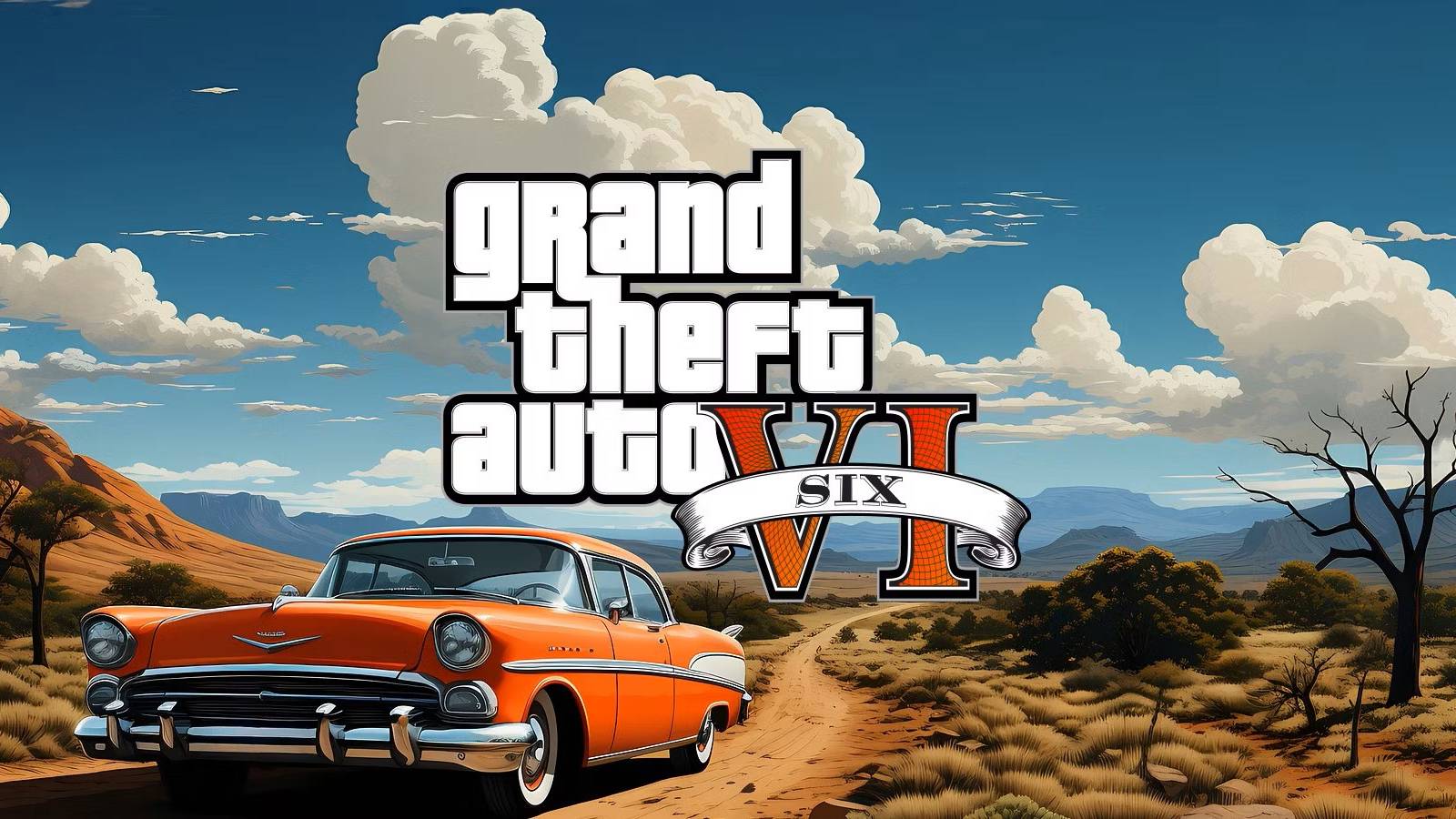 grand theft auto 6 car and logo