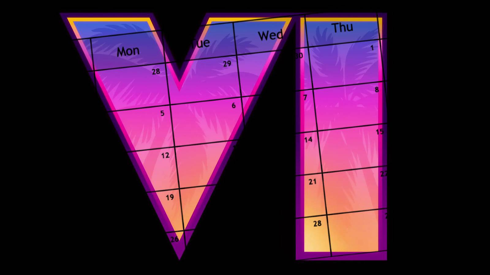 grand theft auto 6 logo calendar background