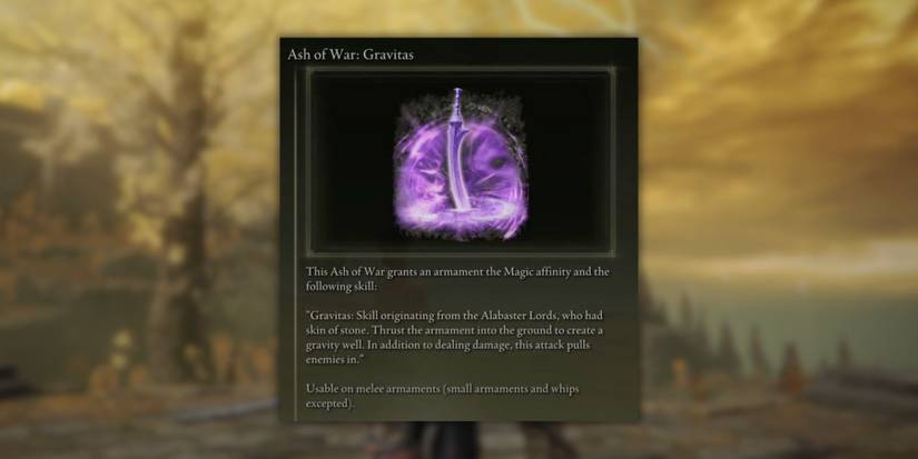 Gravitas Skill in Elden Ring
