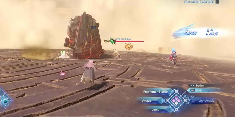 Engaging the enemy In Granblue Fantasy Relink