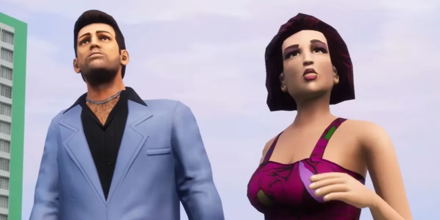 GTA Trilogy Tommy Vercetti and Mercedes