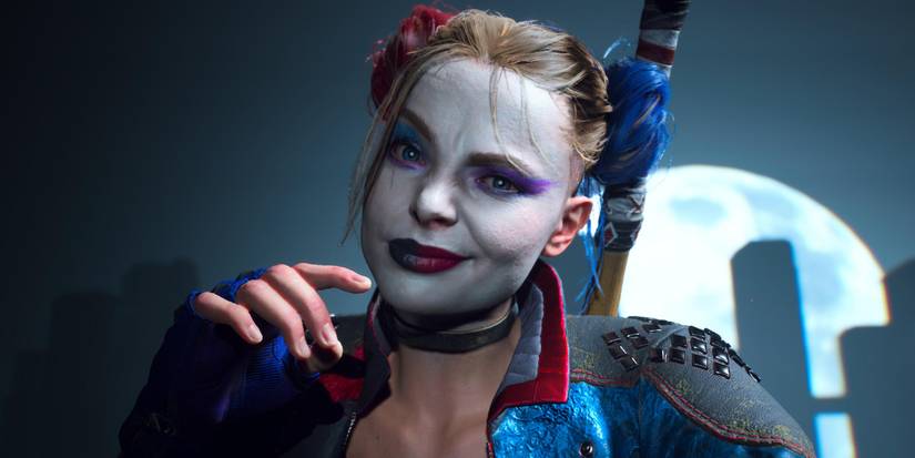 harley quinn smirking