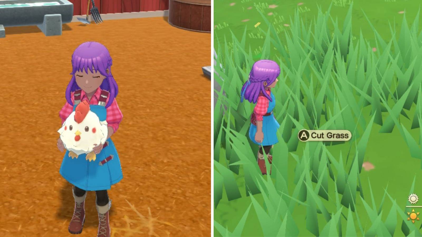 Harvest Moon The Winds of Anthos Feeding Animals