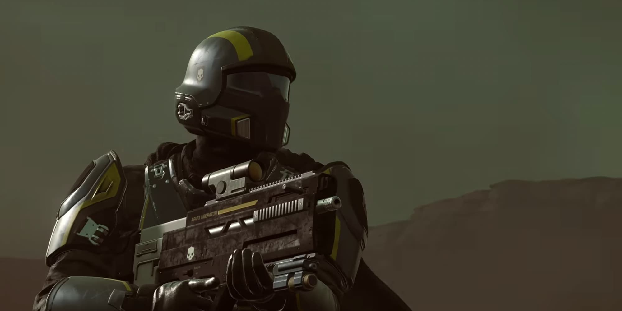 The Liberator AR in the Helldivers 2 launch trailer
