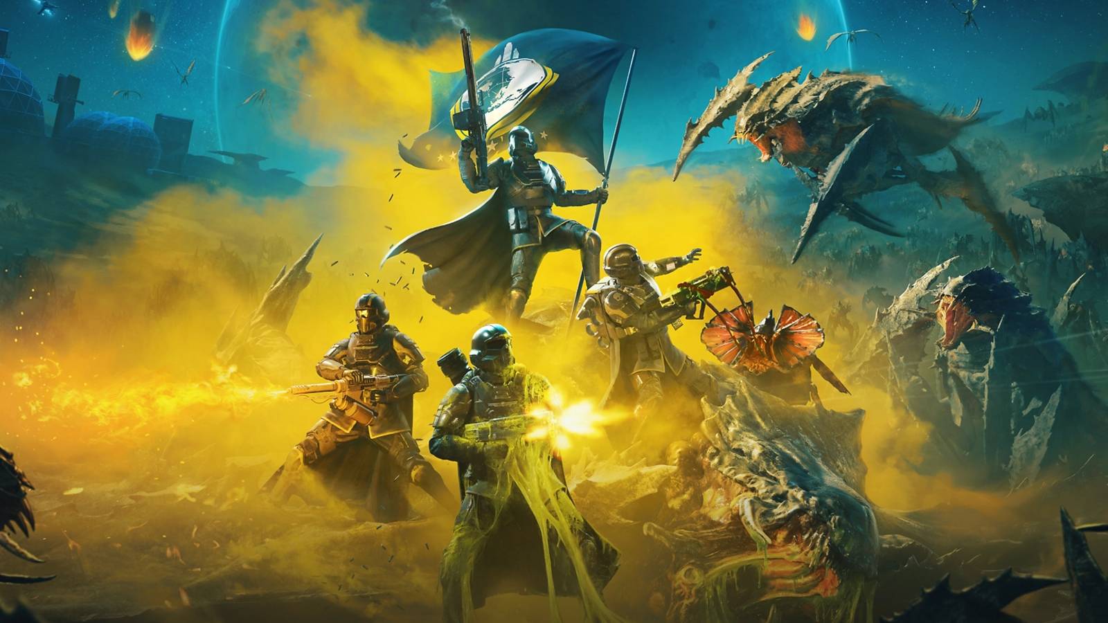 Helldivers 2 Big Logo Swarm Attack