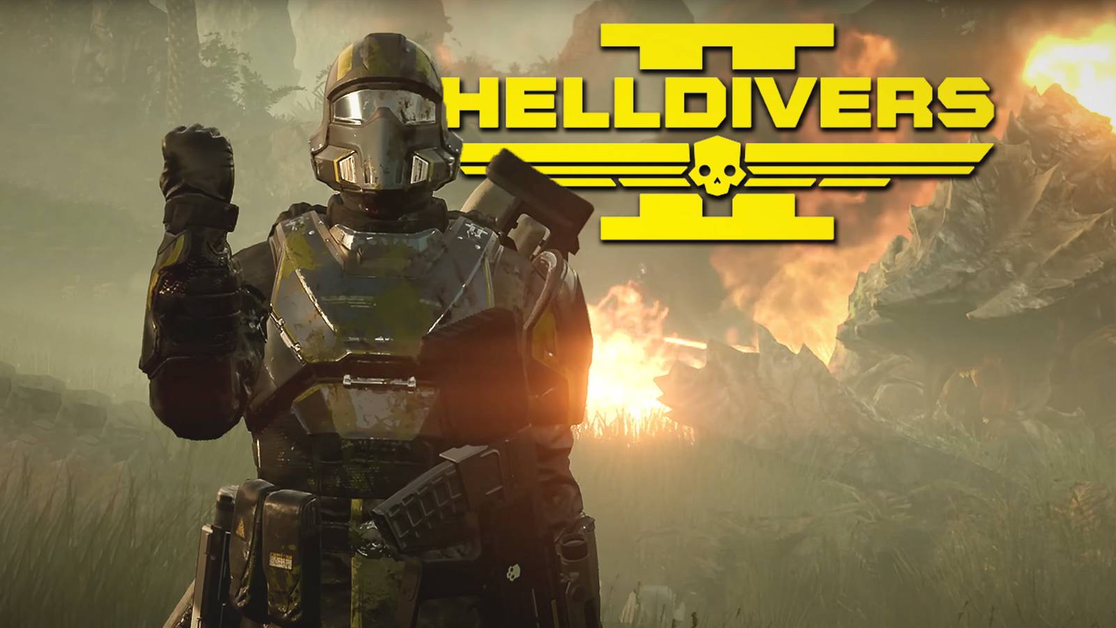 Helldivers 2 yes closed fist emote with game logo