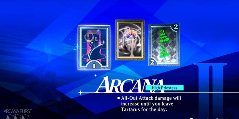 High Priestess Shuffle Time Card in Persona 3 Reload