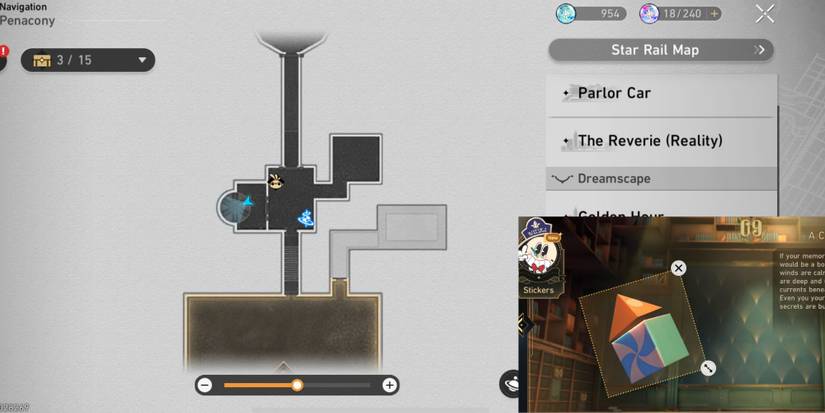 Honkai Star Rail - Building Blocks Sticker Location