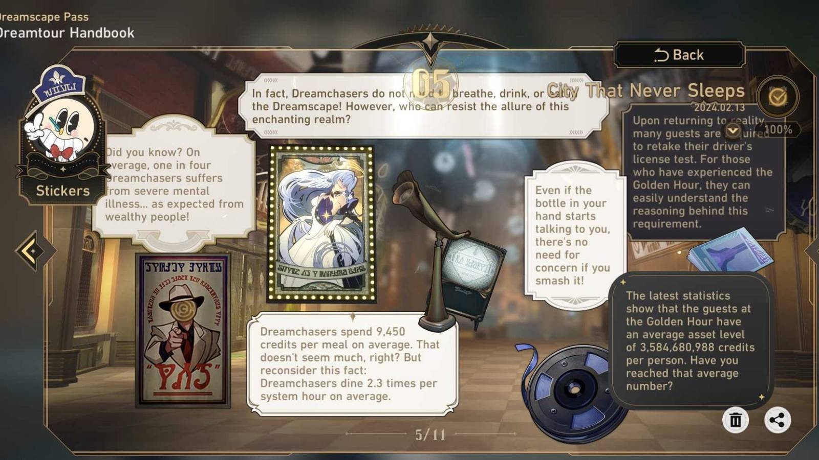 Honkai_ Star Rail – City That Never Sleeps Dreamscape Pass Sticker Locations (Chapter 5)