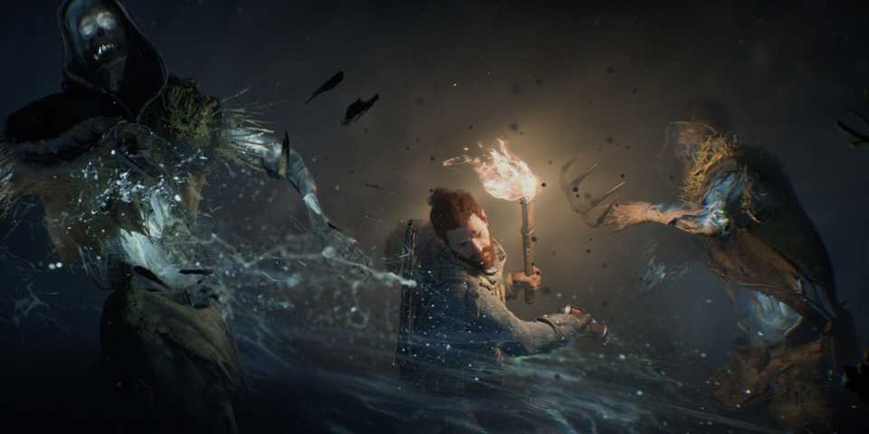 A battle in Ghosts of New Eden