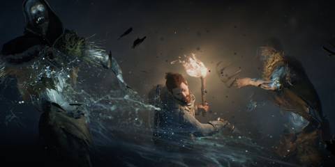 A battle in Ghosts of New Eden