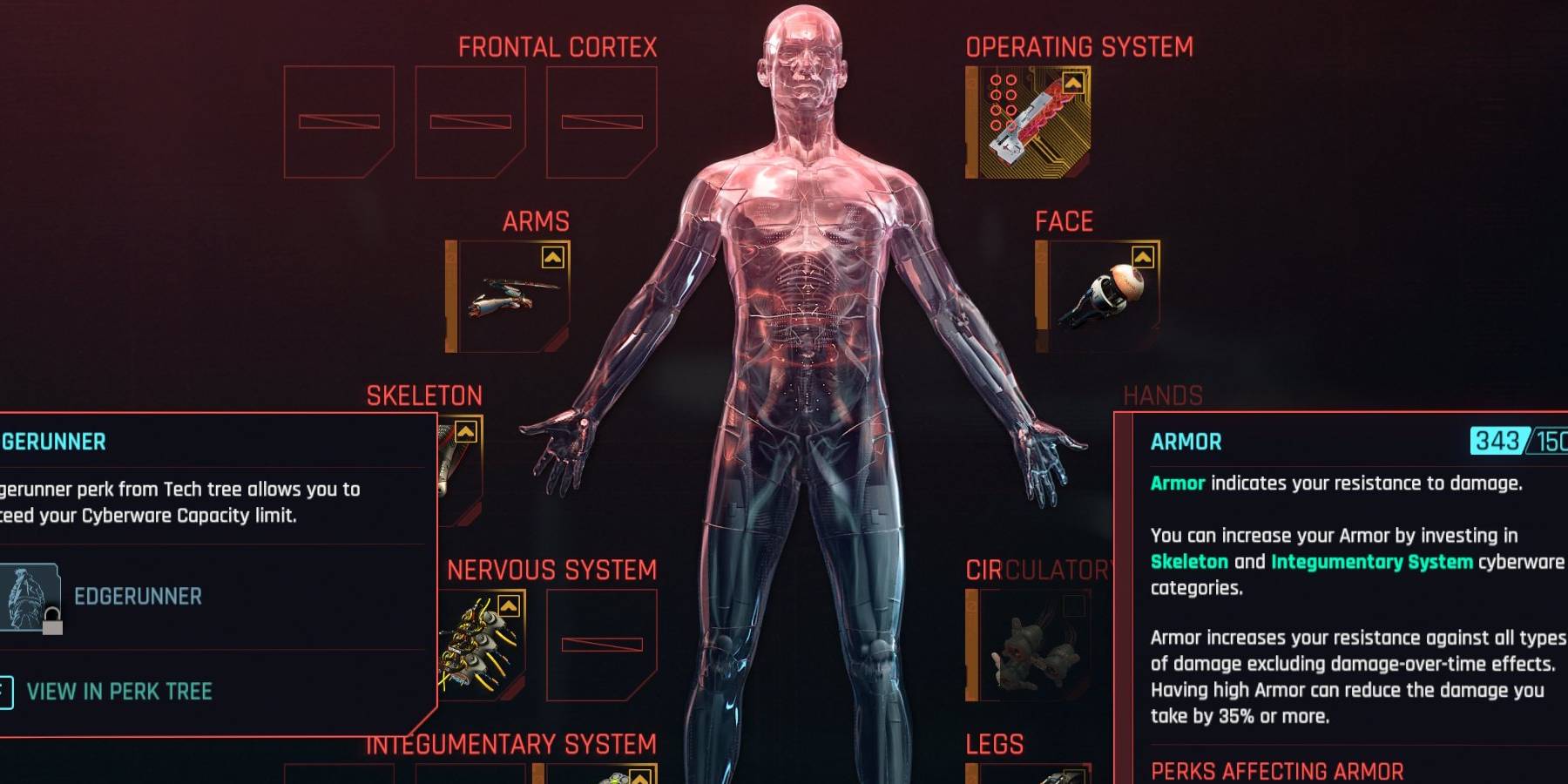 Cyberpunk max cyberware capacity