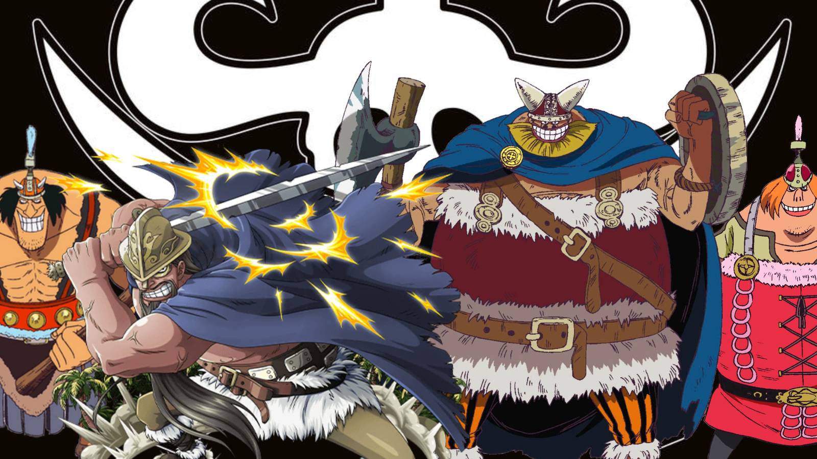 How Strong Are The Giant Warrior Pirates Dory Brogy Oimo Kashii One Piece - Featured