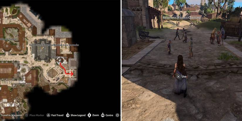 how to enter the wyrm rock fortress from a waypoint in baldurs gate 3